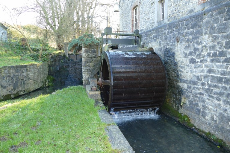 01.8 - Roue à aubes - Moulin de Scoville - Mohiville
